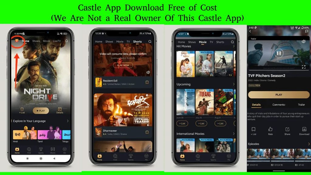 Accessibility Mediums of Castle App – Mobiles & Web